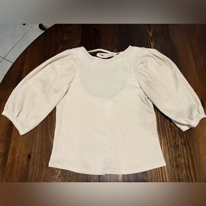 H&M Cream Puff Sleeve Blouse